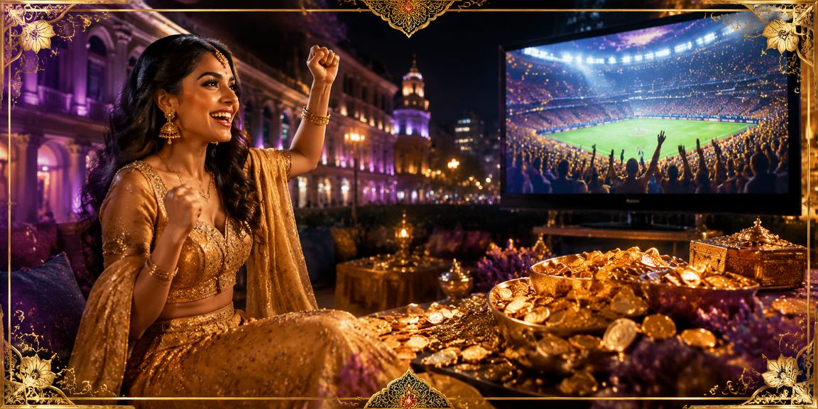 Indian cricket fans enjoying cricket games responsibly